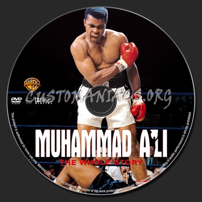 Muhammad Ali the Whole Story dvd label