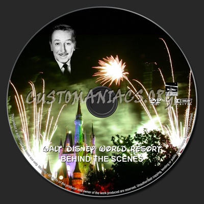 Walt Disney World Resort Behind the Scenes dvd label