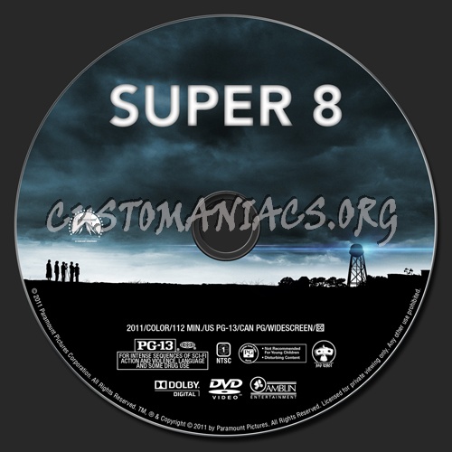 Super 8 dvd label