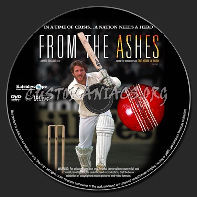 From The Ashes dvd label