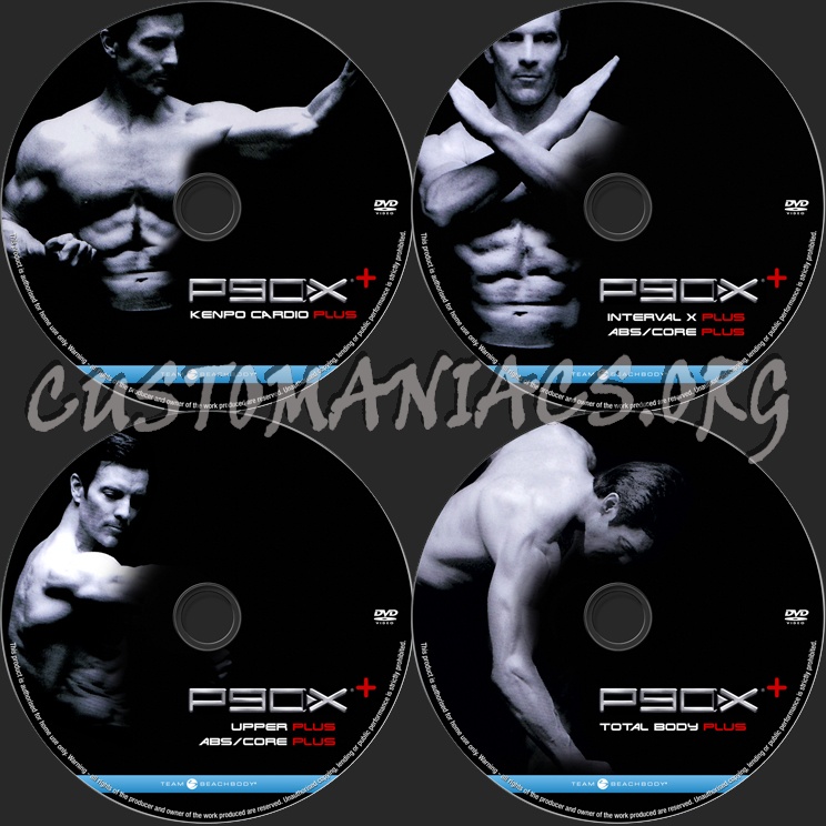 P90x Plus dvd label