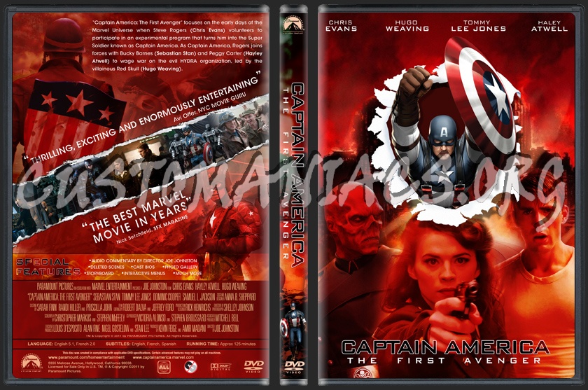 Captain America: The First Avenger dvd cover