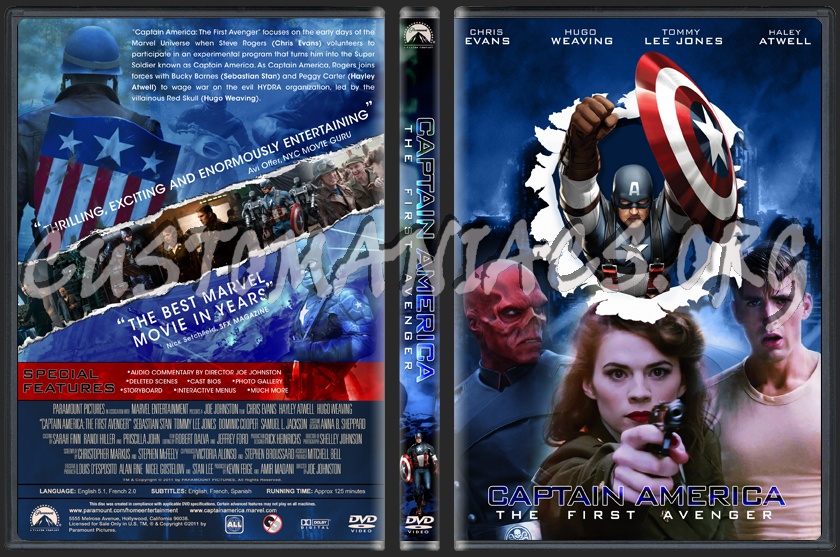 Captain America: The First Avenger dvd cover