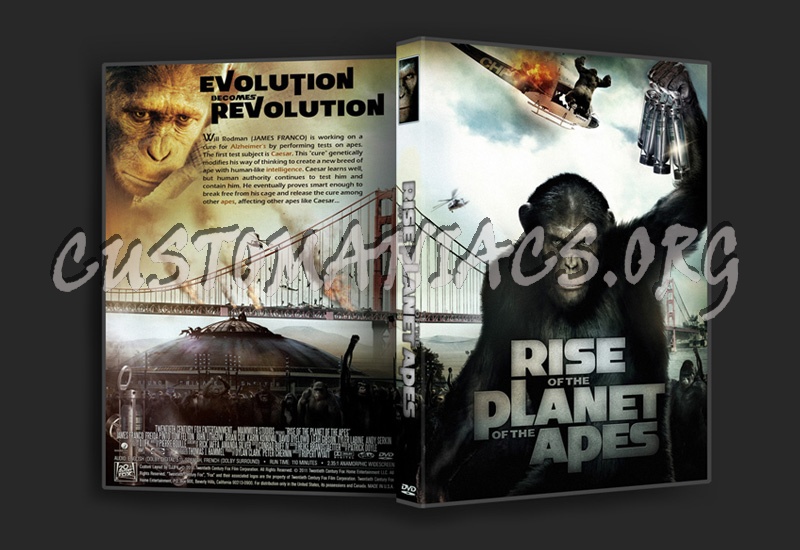 Rise Of The Planet Of The Apes dvd cover