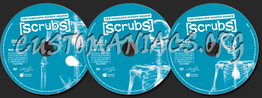 Scrubs Season 4 dvd label