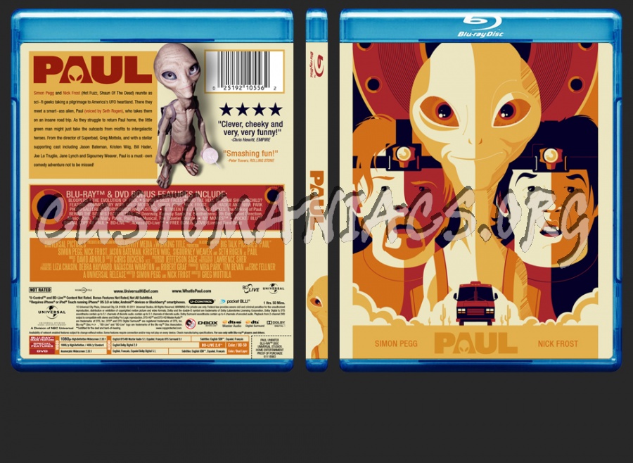 Paul blu-ray cover