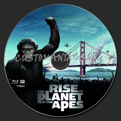 Rise of the Planet of the Apes blu-ray label