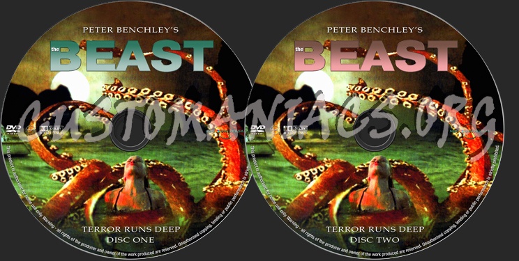 Peter Benchley's The Beast dvd label