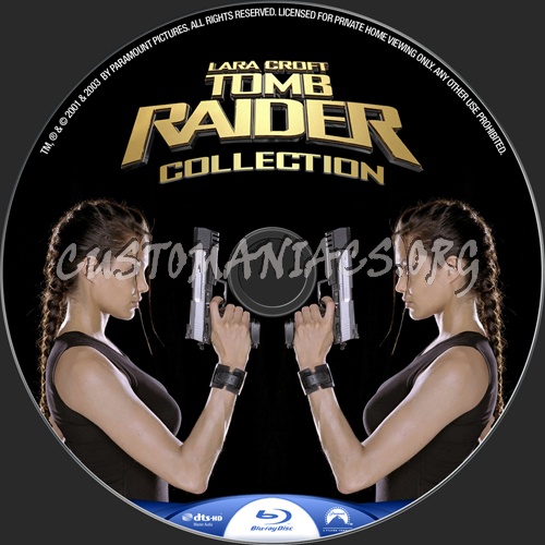 Lara Croft Tomb Raider Collection blu-ray label