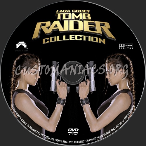 Lara Croft Tomb Raider Collection dvd label