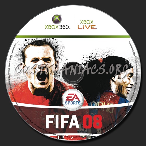 Fifa 08 dvd label