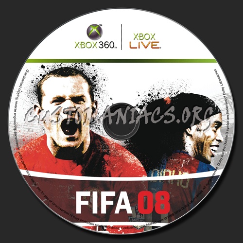 Fifa 08 dvd label