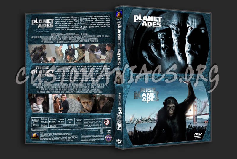 Planet of the Apes Double Feature dvd cover