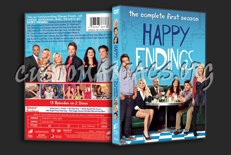 Happy Endings Season 1 Episode 4 Happy Endings Season 1 dvd cover - DVD Covers & Labels by Customaniacs