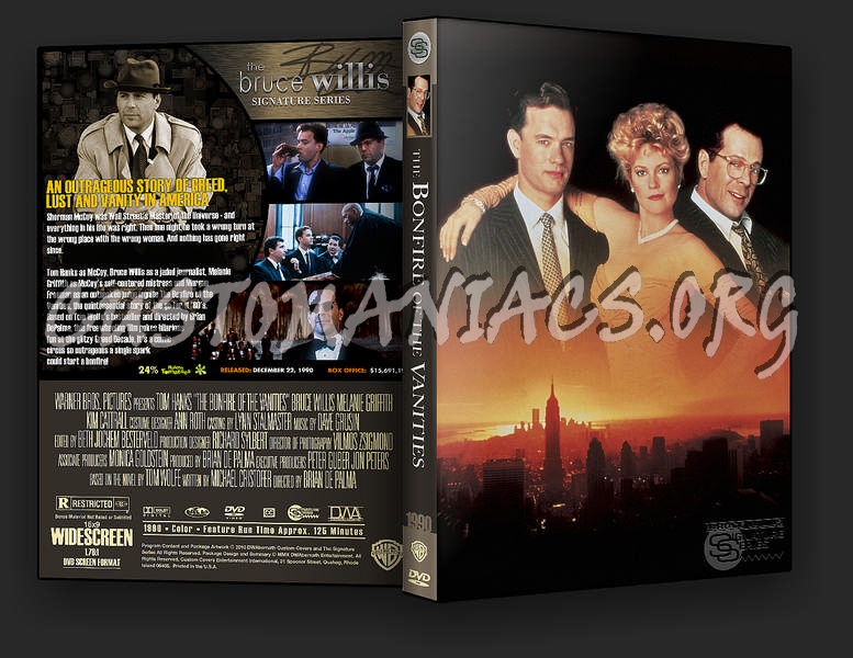 The Bonfire of the Vanities dvd cover