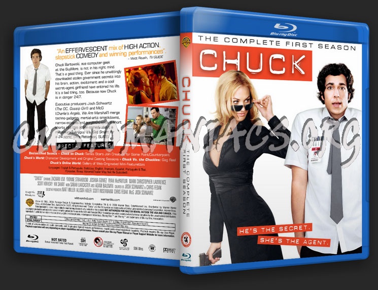 Chuck - Season 1 blu-ray cover