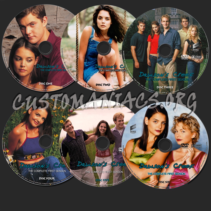 Dawson's Creek Season 1 dvd label