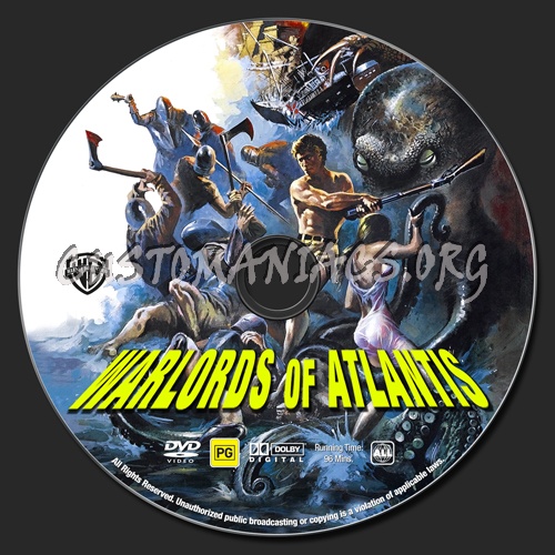 Warlords of Atlantis dvd label