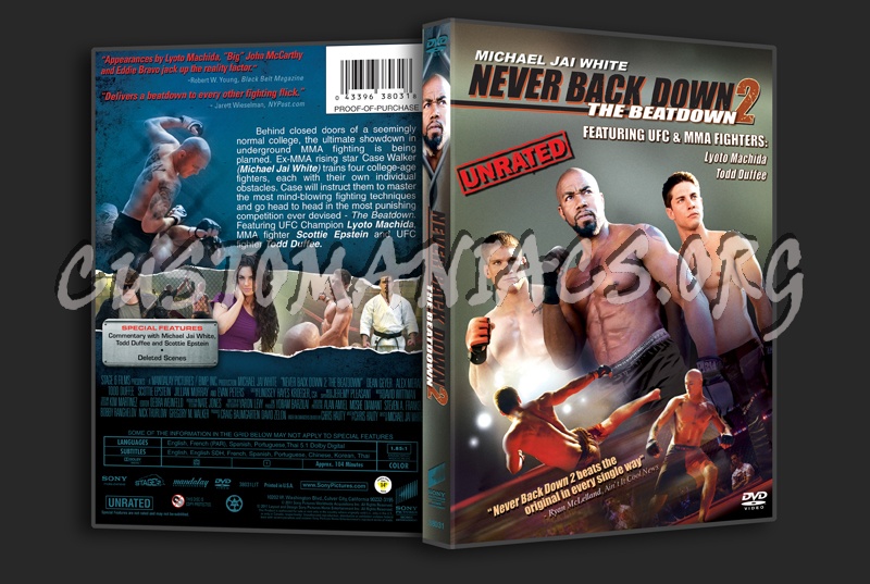 Never Back Down 2 The Beatdown dvd cover