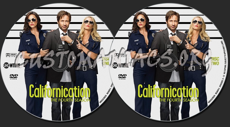 Californication Season 4 dvd label