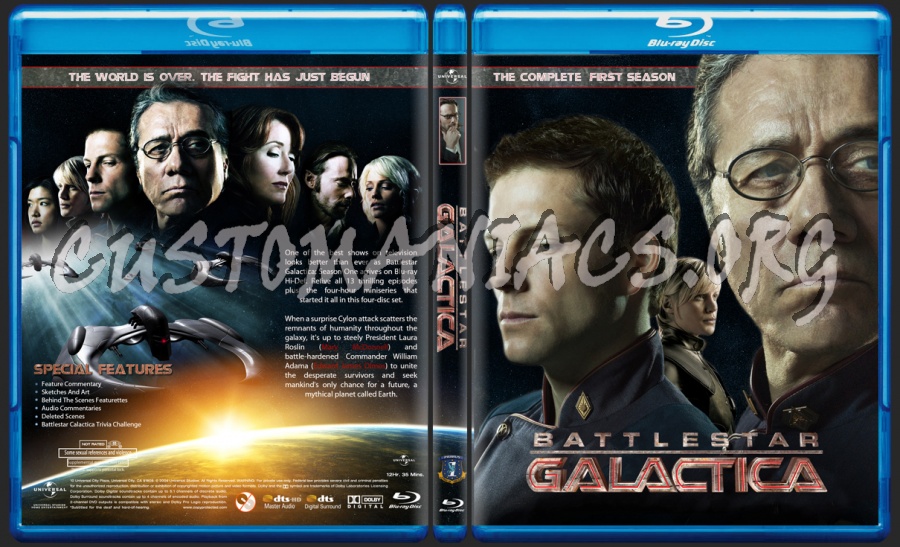 Battlestar Galactica Season 1 blu-ray cover