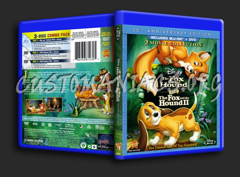 The Fox and the Hound and The Fox and the Hound II blu-ray cover