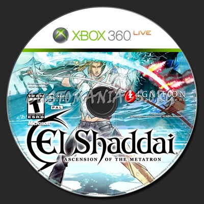 El Shaddai Ascension of the Metatron dvd label