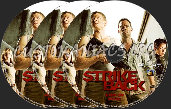 Strike Back Season 2 dvd label