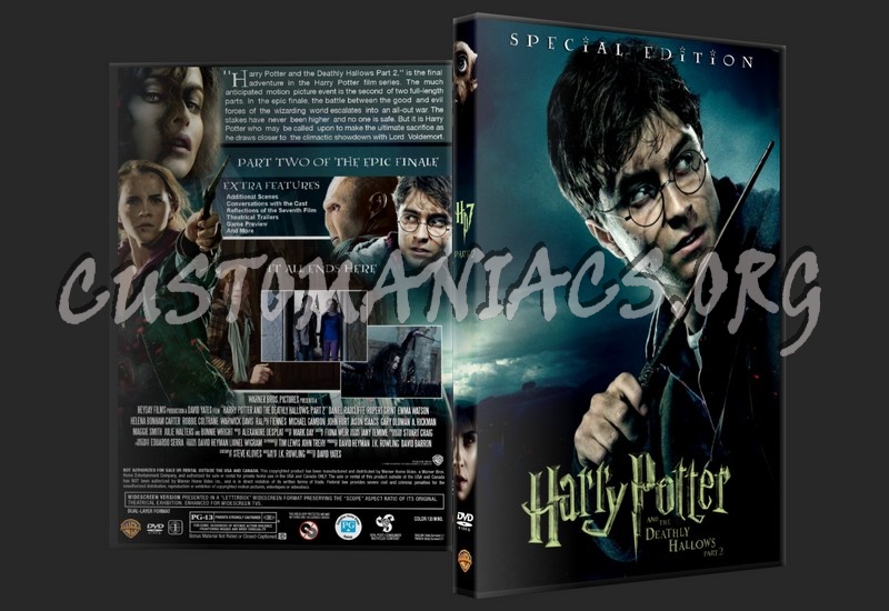 Harry Potter and the Deathly Hallows Part 2 Cover dvd label