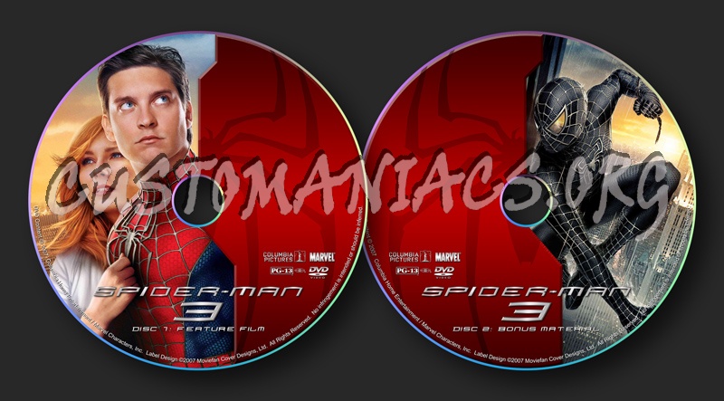 Spider-Man Series dvd label