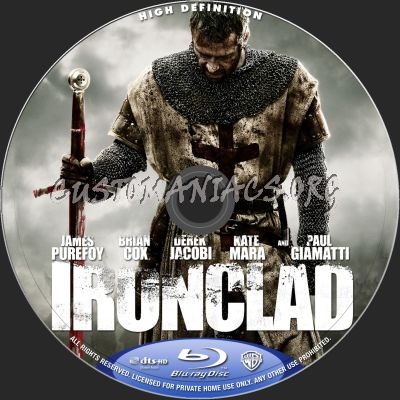 Ironclad blu-ray label