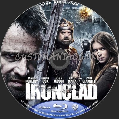 Ironclad blu-ray label