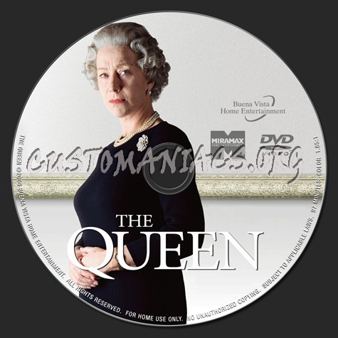 The Queen dvd label