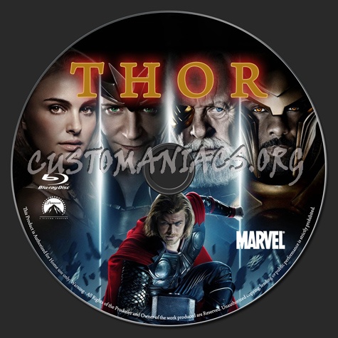 Thor blu-ray label