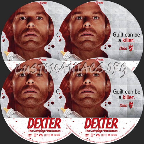 Dexter: Season 5 dvd label