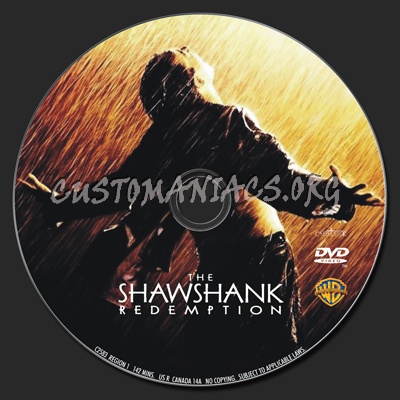 The Shawshank Redemption dvd label