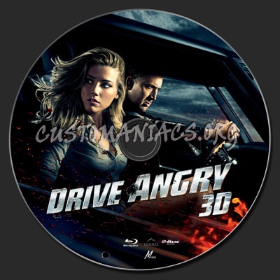 Drive Angry 3D blu-ray label