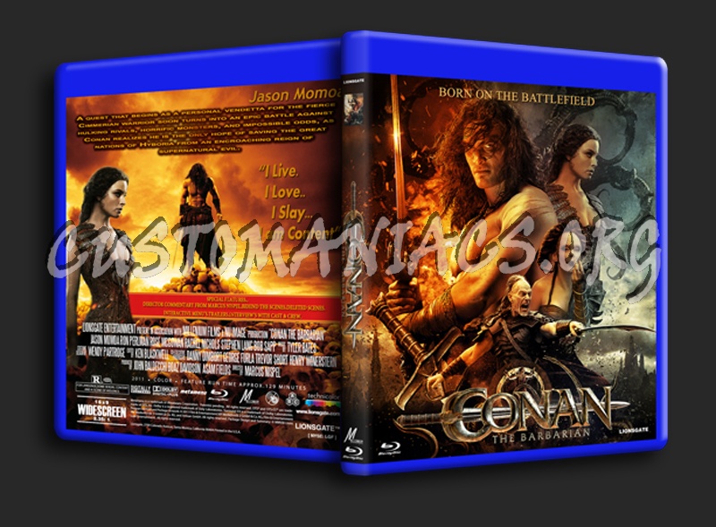 Conan the Barbarian (2011) blu-ray cover