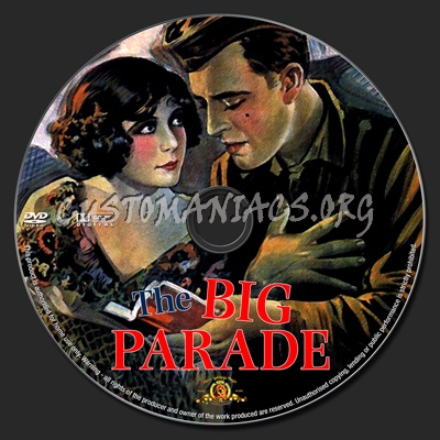 The Big Parade dvd label