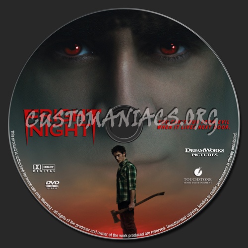 Fright Night 2011 dvd label