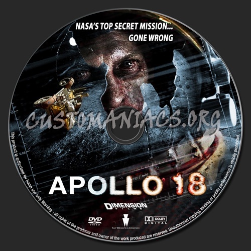 Apollo 18 dvd label