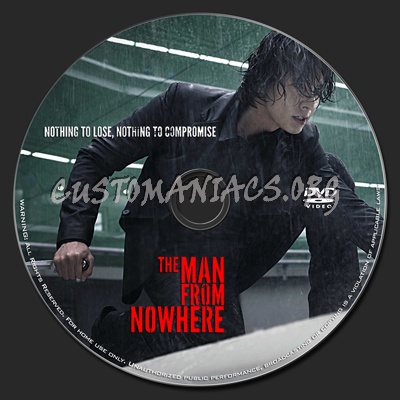 The Man from Nowhere dvd label