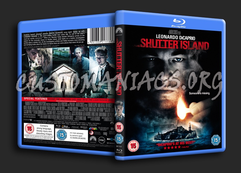 Shutter Island blu-ray cover