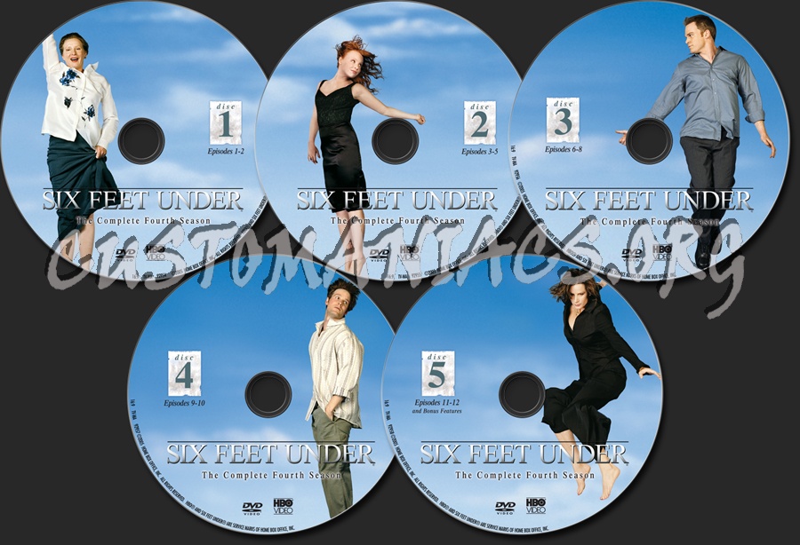 Six Feet Under Season 4 dvd label