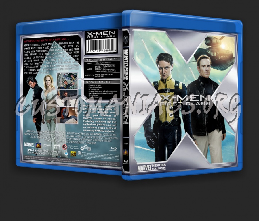 Marvel Heroes Collection X-Men First Class blu-ray cover