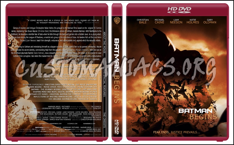 Batman Begins dvd cover