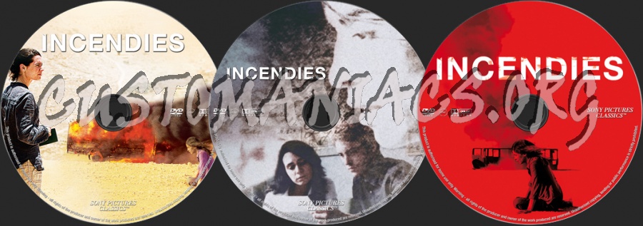 Incendies dvd label