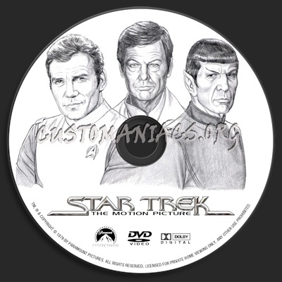 Star Trek The Motion Picture dvd label