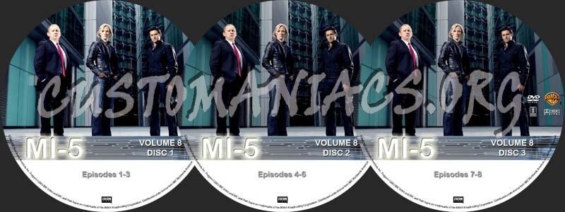 MI-5: Volume 8 dvd label