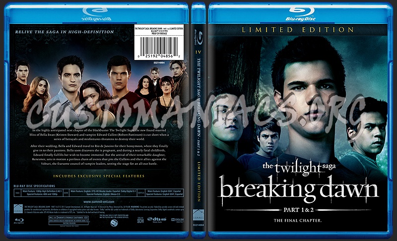 The Twilight Saga - Complete collection blu-ray cover